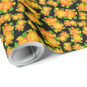 Custom Halloween Pumpkins Giftwrap: Oranje, zwart Cadeaupapier (Rol Hoek)