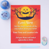 Custom Halloween Spooky Moon Flyer (Enkel)