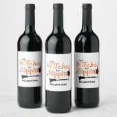 Custom Halloween Themed Wine Bottle Label Set Wijn Etiket (Flessen)