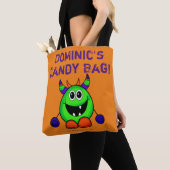 Custom Halloween Trick or treat Bag monster Tas (Dichtbij)