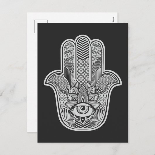 Custom Hamsa Feestdagenkaart (Voorkant / Achterkant)