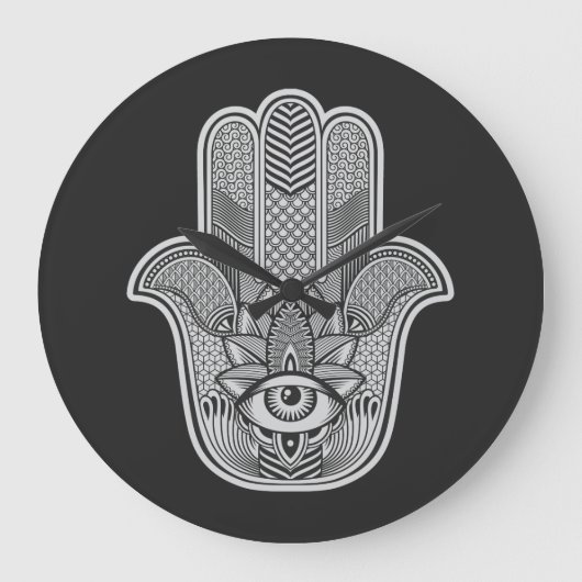 Custom Hamsa Grote Klok (Voorkant)