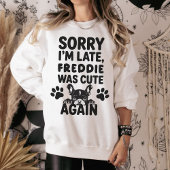 Custom Hand Drawn Funny French Bulldog Mama Trui