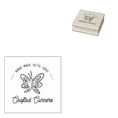 Custom Hand gemaakt met liefde Rubberstempel (Gestempeld)