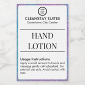Custom Hand Lotion Guest Voorzieningen Label Stick Voedselcontainer Etiket (Enkel label)