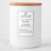 Custom Hand Lotion Guest Voorzieningen Label Stick Voedselcontainer Etiket (Voorkant)