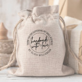 Custom handgemaakt met liefde dank u kleine bedrij rubberstempel