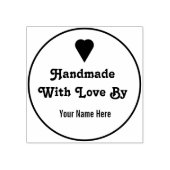Custom handgemaakt met liefde door rubberstempel (Afrduk)