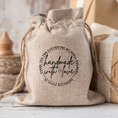 Custom handgemaakt met liefde naam dank u rubberstempel