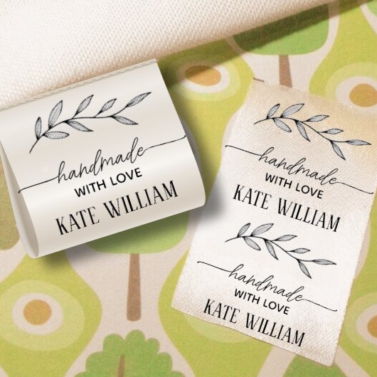 Custom Handgemaakt met liefde Ribbon Grosgrain Lint