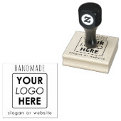 Custom Handgemaakte Business Logo & Text Professio Rubberstempel (Gestempeld)