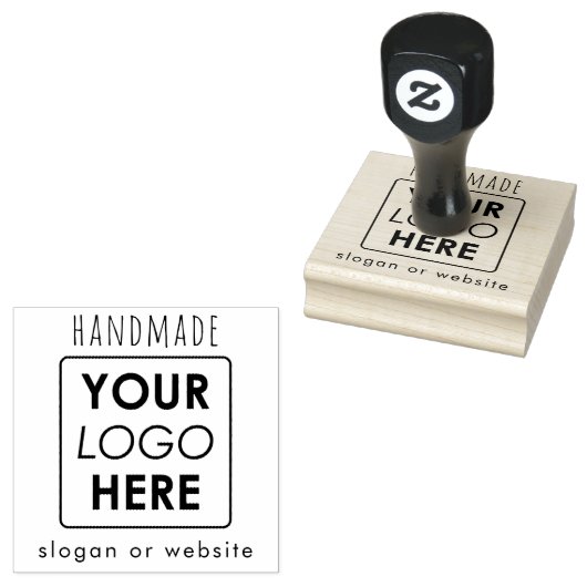 Custom Handgemaakte Business Logo & Text Professio Rubberstempel (Gestempeld)