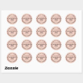 Custom Handgemaakte Heks Product Zelfgemaakte Kaar Ronde Sticker (Vel)