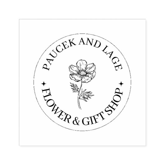 Custom Handmade With Love Round Craft Stamp Rubberstempel (Afrduk)