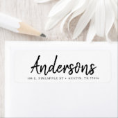 Custom | Handschrift | Familie | Retouradres Etiket (Insitu)