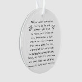 Custom Handwriting Ornament (voorkant)