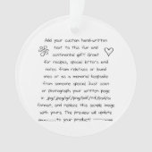 Custom Handwriting Ornament (voorkant)