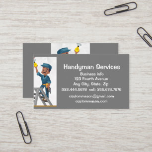 Custom Handyman Services Repair  Visitekaartje