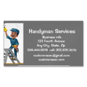 Custom Handyman Services Reparatie Magnetisch Visitekaartje (Voorkant)