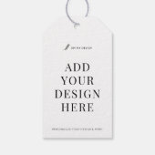 Custom Hang Label Afdrukken 3.5x2" Gift Label Labe Cadeaulabel (Achterkant)