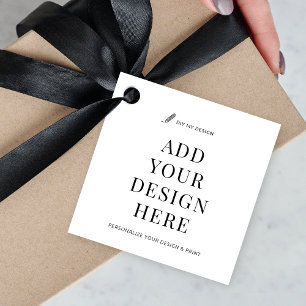 Custom Hang Label Printing 2x2" Favor Gift Labels