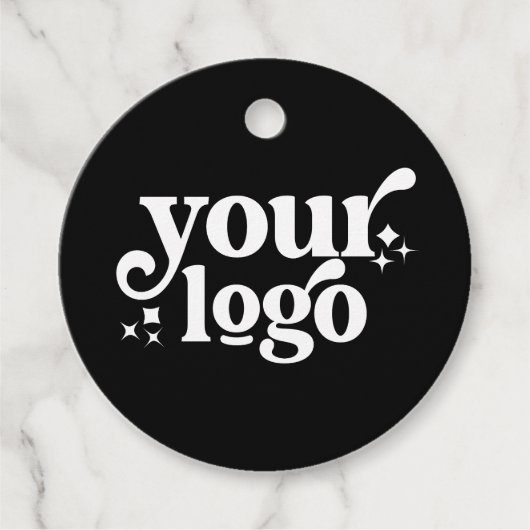 Custom Hang Labels met Company Logo Retail Clothin (Voorkant)