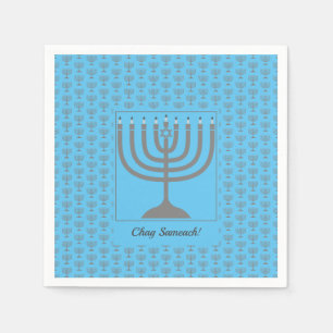 Custom Hanukkah   MENORAH-papier Servet