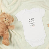 Custom Happy 1 jaar nuchtere papa ondersteuning, m Romper