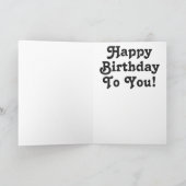 Custom Happy 30th Birthday Sugar Skull Kaart (Binnen)