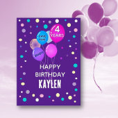 Custom Happy 4th Birthday een kind kaart