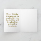 Custom Happy Birthday Gift Card – Personalized Bir Kaart (Binnen)