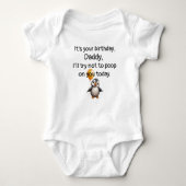 Custom Happy Birthday, Grappig Cadeau van Baby, Romper (Voorkant)