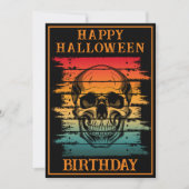 CUSTOM HAPPY BIRTHDAY HALLOWEEN FEESTVIERING KAART (Voorkant)