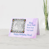 Custom Happy Birthday Mom Kaart (Voorkant)