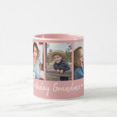 Custom Happy Birthday Oma Five Foto Roze Mok (Midden)