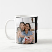 Custom Happy Birthday Oma Fotocollage Roze Koffiemok (Links)