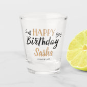 Custom Happy Birthday Party Shot Glas (Voorkant)