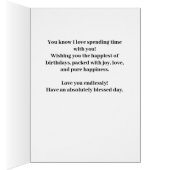 Custom Happy Birthday Photo Magazine Cover Card (Binnen (Rechts))