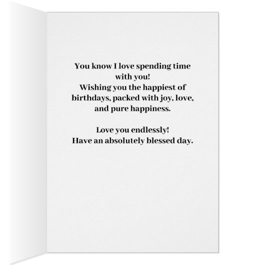 Custom Happy Birthday Photo Magazine Cover Card (Binnen (Rechts))