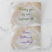 Custom Happy Birthday Sister Wenskaart Kaart (Binnen)