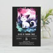 Custom Happy Cat Verjaardag Kaart (Staand voorkant)