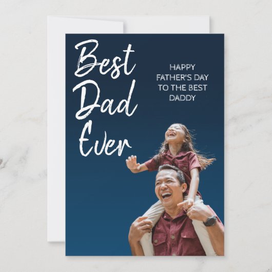 Custom Happy Father's Day Kaart voor papa (Voorkant)