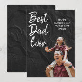 Custom Happy Father's Day Kaart voor papa (Voorkant / Achterkant)