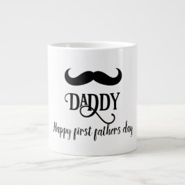 custom Happy first father's day  Grote Koffiekop