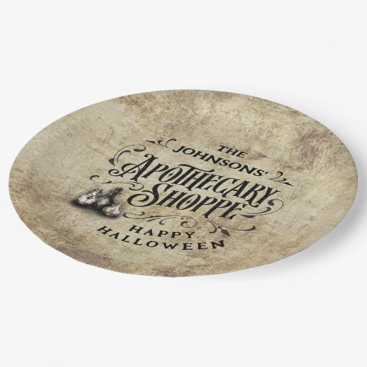 Custom Happy Halloween  Papieren Bordje (Gekanteld)