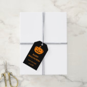 Custom Happy Halloween partij gunst gesneden pompo Cadeaulabel (Met Touw)