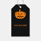 Custom Happy Halloween partij gunst gesneden pompo Cadeaulabel (Achterkant)