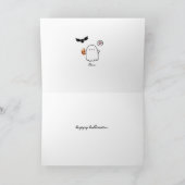 Custom Happy Halloween Spooky Seizoen Leuke Geeste Kaart (Binnen)