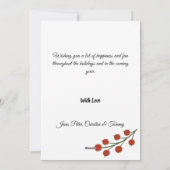 Custom Happy Holidays Fun Plaid Red Green Photo Feestdagenkaart (Achterkant)