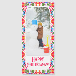 Custom Happy Jolly Christmas Photo magnetische Kaa